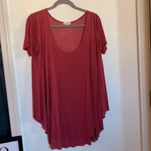 Nordstrom Red Oversized Shirt